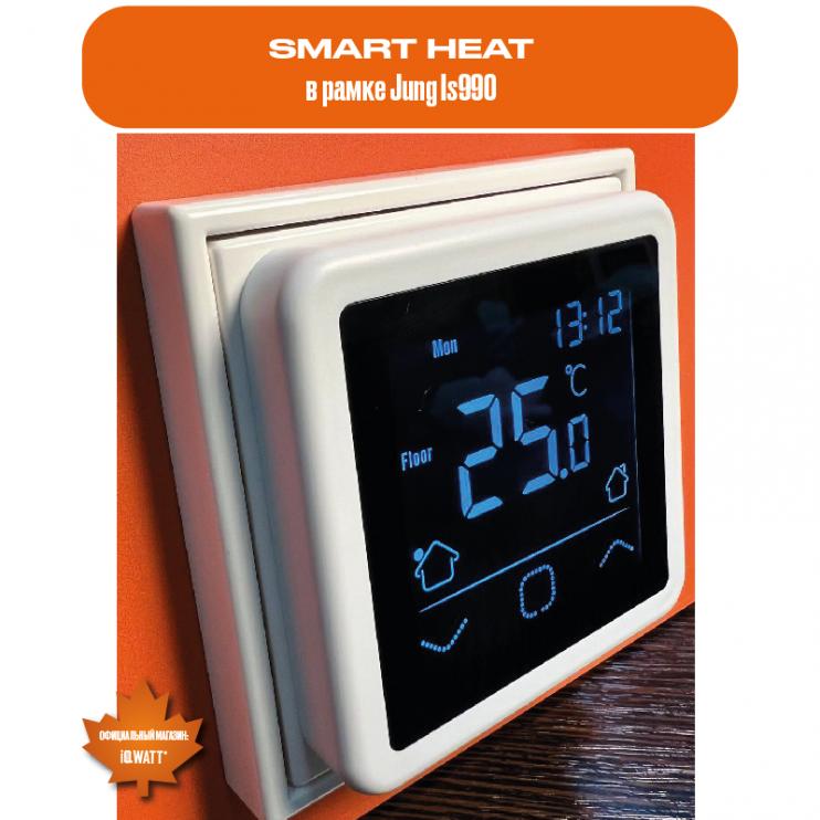 Программируемый терморегулятор с сенсорным дисплеем SMART HEAT BLACK