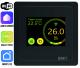 Программируемый терморегулятор с цветным сенсорным TFT дисплеем SMART HEAT Wi-Fi BLACK и голосовым управлением Алиса