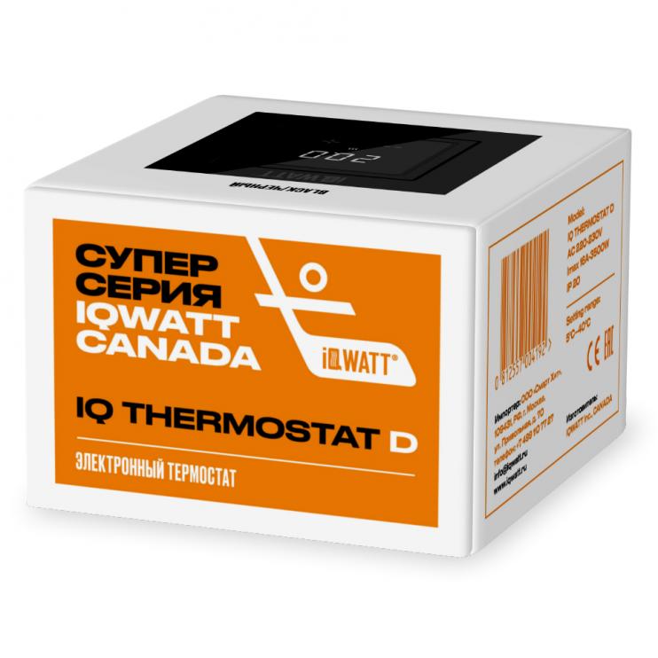Электронный термостат IQ THERMOSTAT D черный матовый