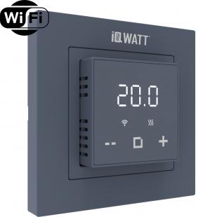 Электронный программируемый термостат IQ THERMOSTAT D графит WI-FI