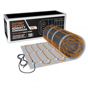 Тонкий самоклеящийся греющий мат IQ FLOOR MAT PRO 200 Вт/м.кв. - 4,5 м²