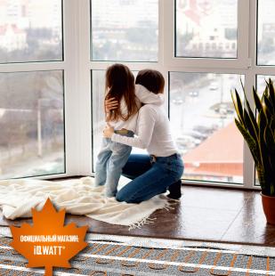 Тонкий самоклеящийся греющий мат IQ FLOOR MAT PRO 200 Вт/м.кв. - 9,0 м²